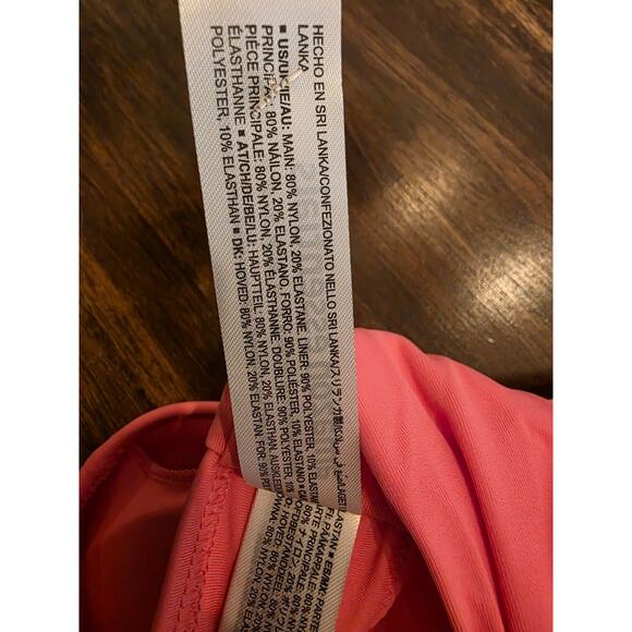 Amazon Essentials Bikini Top Hot Pink Size XL Halter Tie Neck NWT - Picture 5 of 5